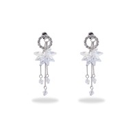 Lootkabazaar Korean Made Swarovski Drop Earring For Women (KHMSSJDES111807)